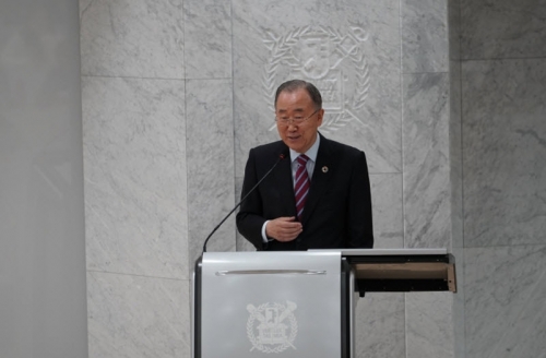 Former Secretary-General of the United Nations Ban Ki-moon Speaks at SNU