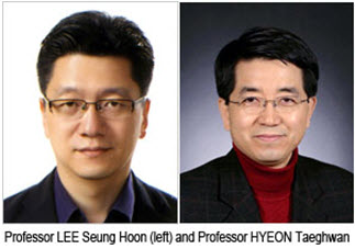Professor LEE SeungHoon(left) and Professor HYEON Taeghwan(right)