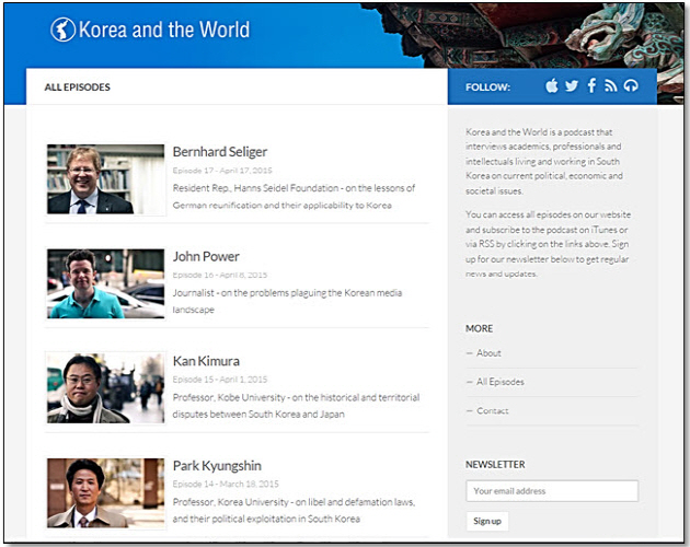 Korea and the World, popular podcast led by SNU students